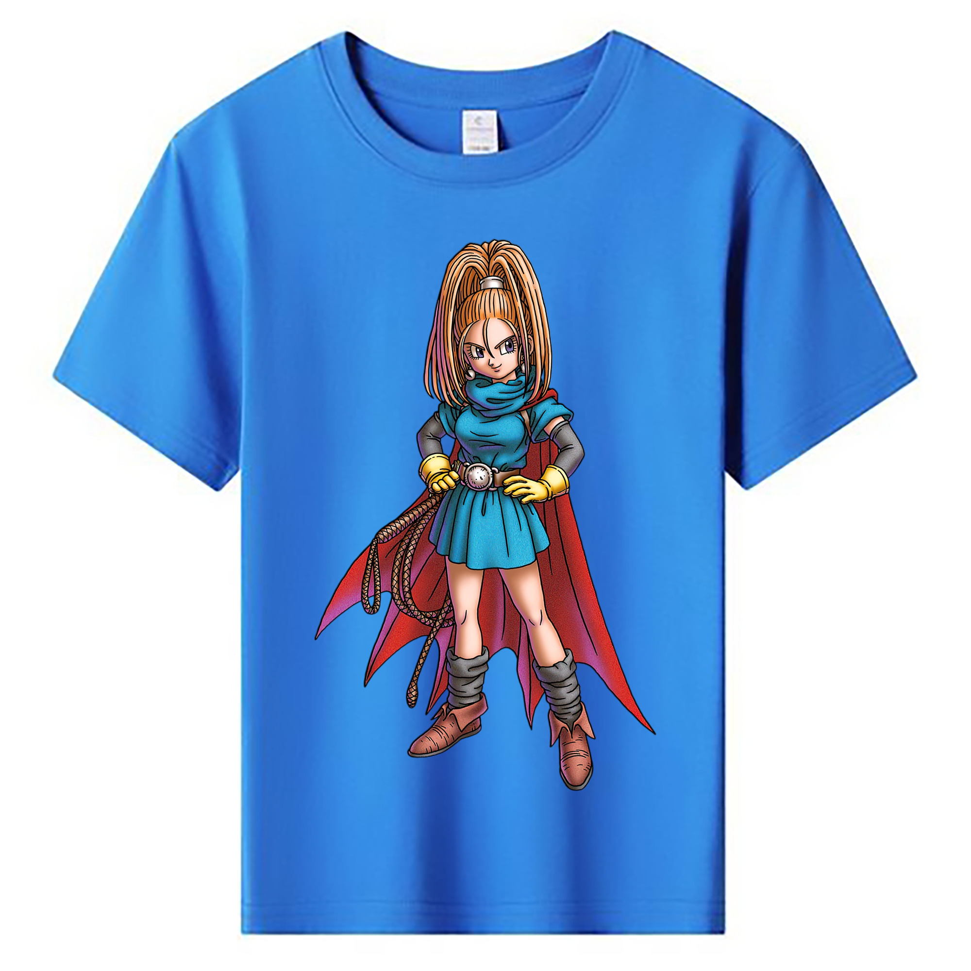 （画像用） ドラゴンクエスト Doragon Kuesuto Dragon Quest 綿100％キッズTシャツ（フロントプリント）